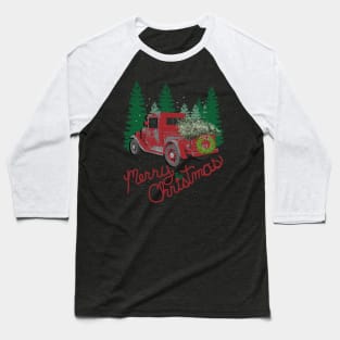 Christmas Red Truck Vintage Merry Christmas Gifts Baseball T-Shirt